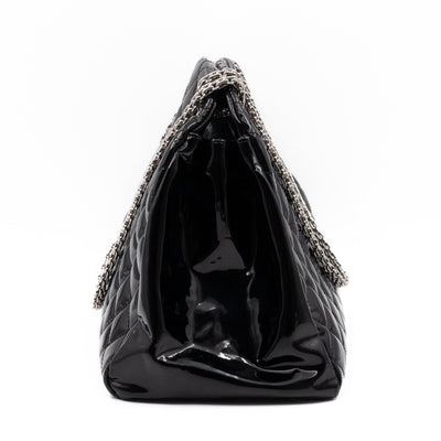 Large Mademoiselle Bowling Bag Black Patent Leather