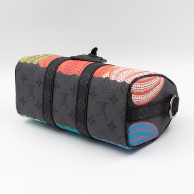 Keepall 25 Bandouliere LV x YK Monogram Eclipse Reverse Pumpkin