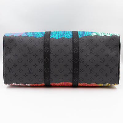 Keepall 45 Bandouliere LV x YK Monogram Eclipse Reverse Pumpkin