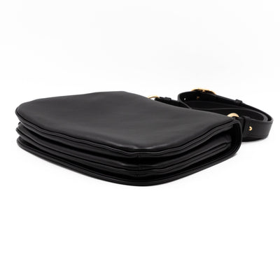 Blondie Medium Top Handle Bag Black Leather