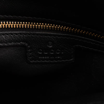 Blondie Medium Top Handle Bag Black Leather