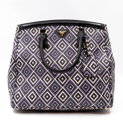 Tote Bag Diamond Print Leather
