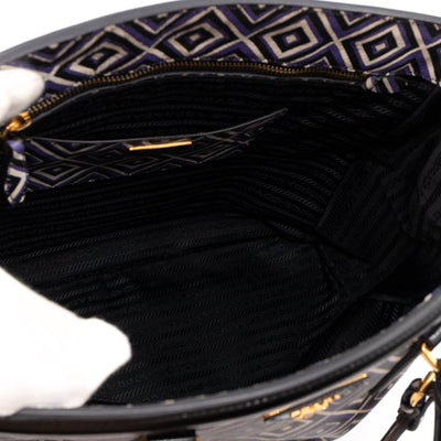 Tote Bag Diamond Print Leather