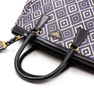 Tote Bag Diamond Print Leather