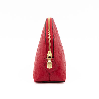 Cosmetic Pouch PM Monogram Empreinte Scarlet