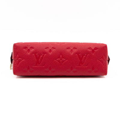 Cosmetic Pouch PM Monogram Empreinte Scarlet