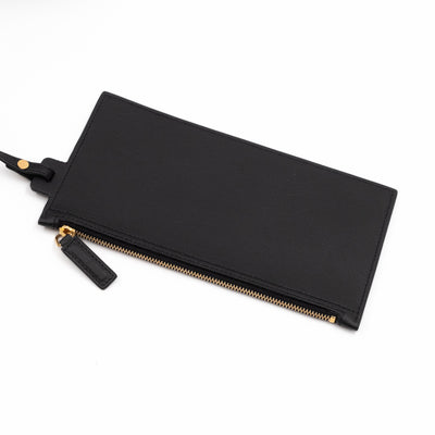 Shopping Tote Bag Black Leather