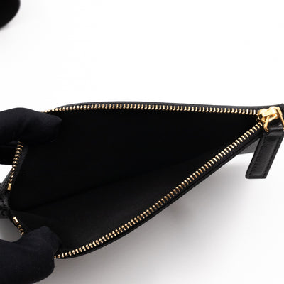Shopping Tote Bag Black Leather