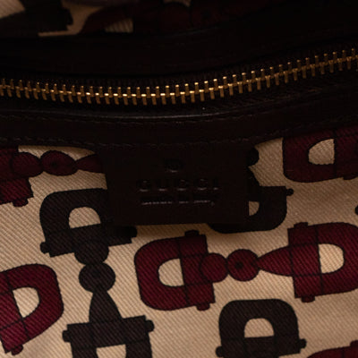 Studded Pelham Hobo Guccissima Leather Brown