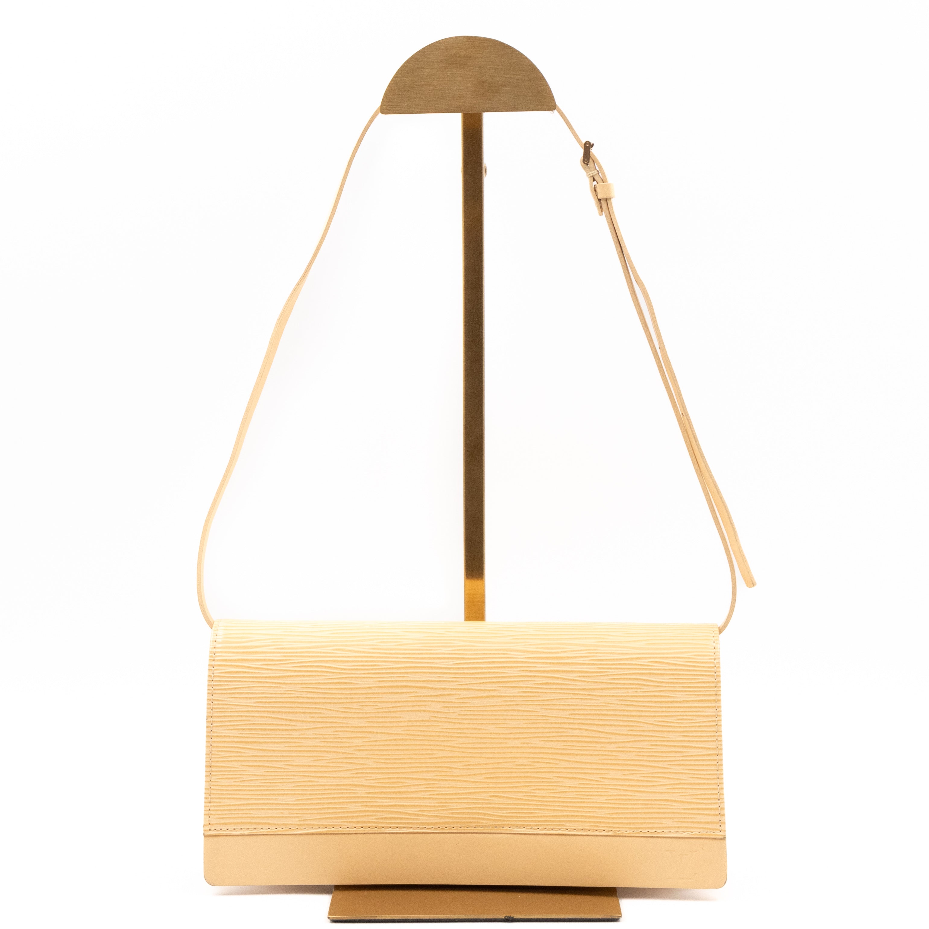 Honfleur Pochette Epi Leather Vanilla