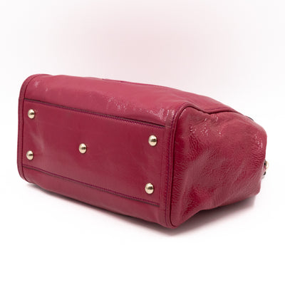 Soho Two Way Tote Crushed Patent Leather Fuchsia