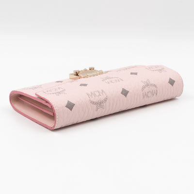 Tracy Chain Wallet Monogram Pink Leather