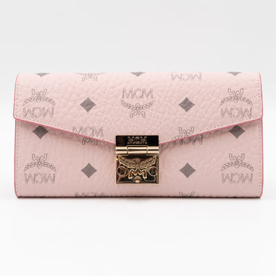 Tracy Chain Wallet Monogram Pink Leather
