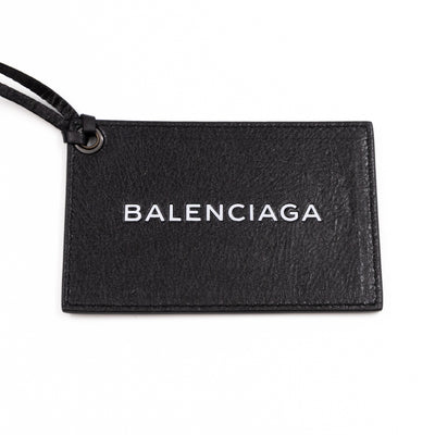 Classic City AJ Bag Logo Strap Black Leather