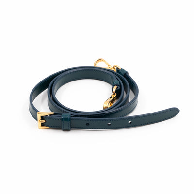 Galleria Small Double Zip Cobalto Saffiano Vernice