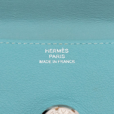 Dogon Card Holder Turquoise Leather