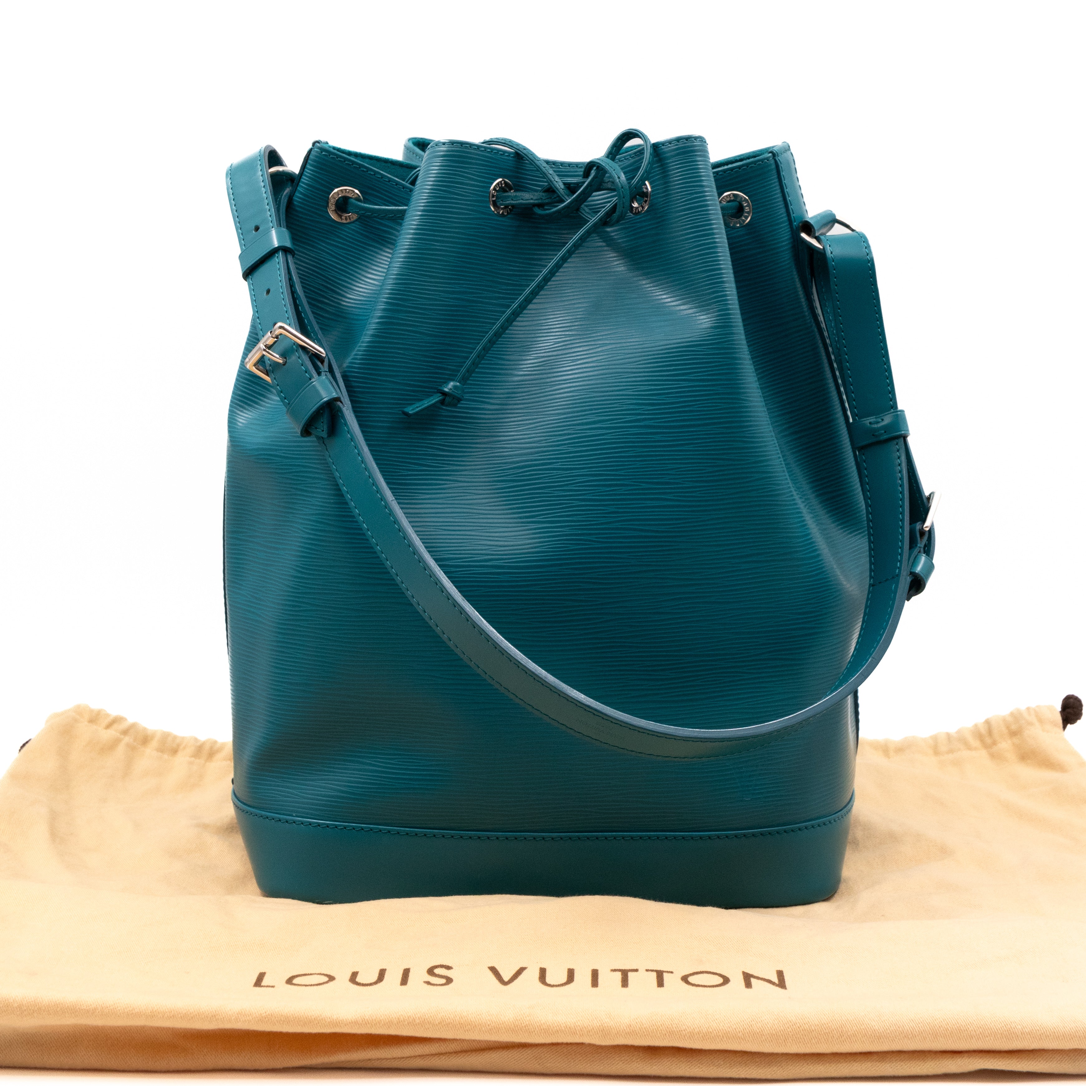 Noe Epi Leather Cyan