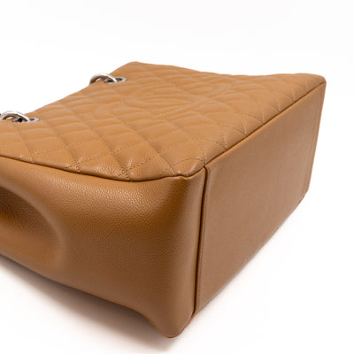 GST Grand Shopping Tote Dark Beige Caviar Silver