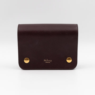 Small Clifton Oxblood Leather Gold