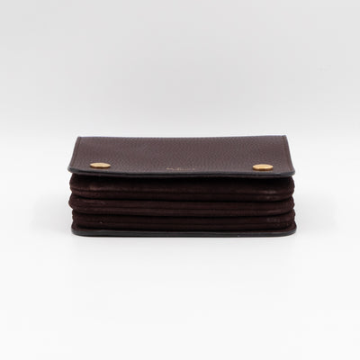Small Clifton Oxblood Leather Gold