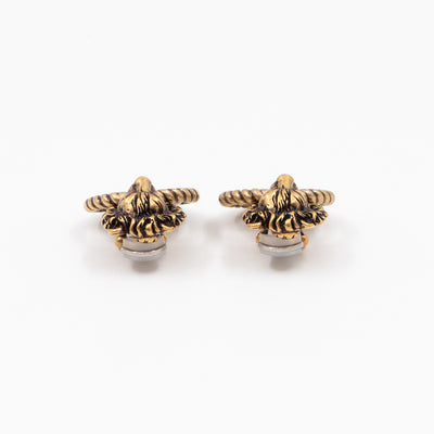 Lion Head GG Clip-On Earrings