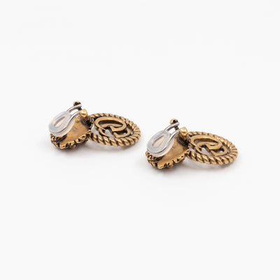 Lion Head GG Clip-On Earrings