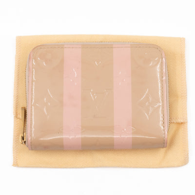 Zippy Coin Purse Vernis Rayures Dune