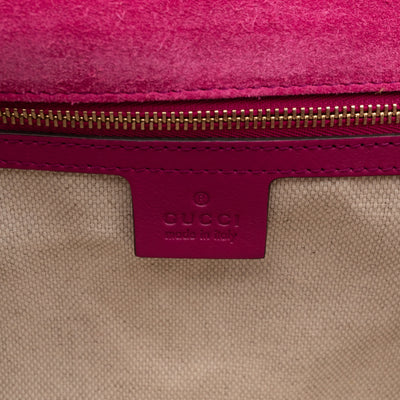 Soho Clutch Tassel Patent Leather Fuchsia