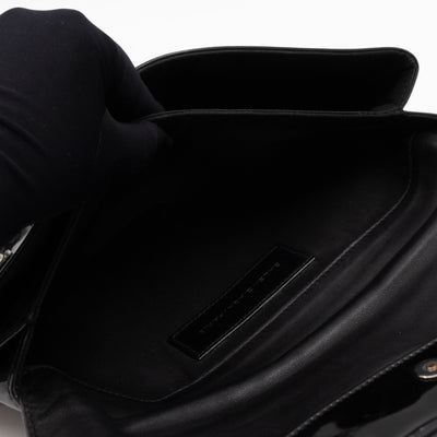 Giant 12 Fold Over Clutch Black Patent Leather