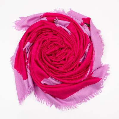 Monogram Arty Shawl Pink