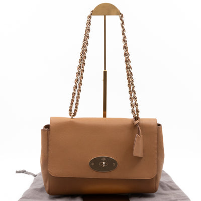 Lily Medium Deer Brown Leather Gold
