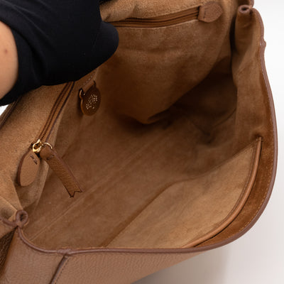 Lily Medium Deer Brown Leather Gold