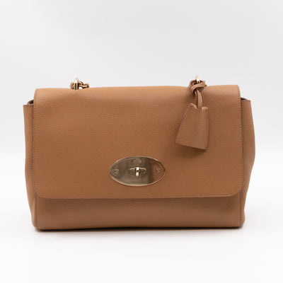 Lily Medium Deer Brown Leather Gold