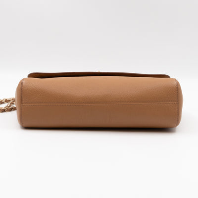 Lily Medium Deer Brown Leather Gold
