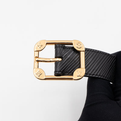 Malletier Belt 25 mm 90 cm Black Epi Leather