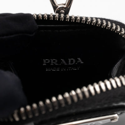 Coin Purse Pouch Black Leather