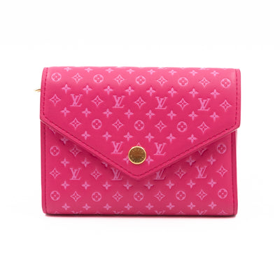 Victorine Wallet Nanogram Leather Rose