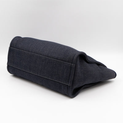 Deauville Medium Tote Dark Blue Canvas