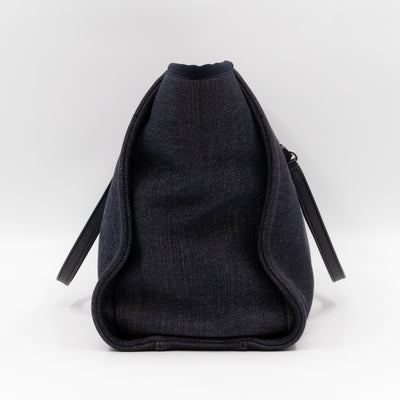 Deauville Medium Tote Dark Blue Canvas