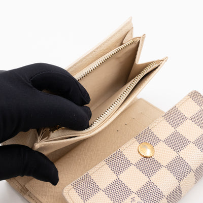 Alexandra Wallet Damier Azur
