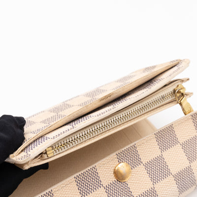 Alexandra Wallet Damier Azur