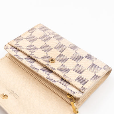 Alexandra Wallet Damier Azur
