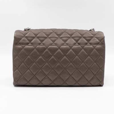 City Rock Flap Bag Jumbo Metallic Goatskin