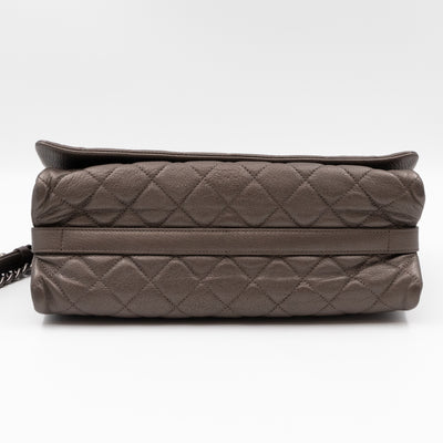 City Rock Flap Bag Jumbo Metallic Goatskin