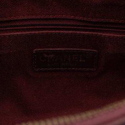 Easy Flap Bag Burgundy Caviar Aged Gold
