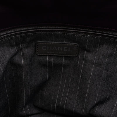 In & Out Flap Bag Maxi Purple Lambskin