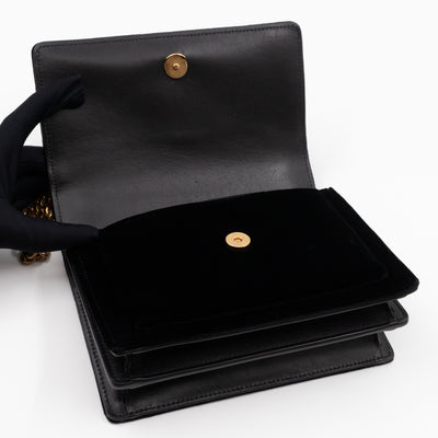 Sunset Mini Black Velvet Gold