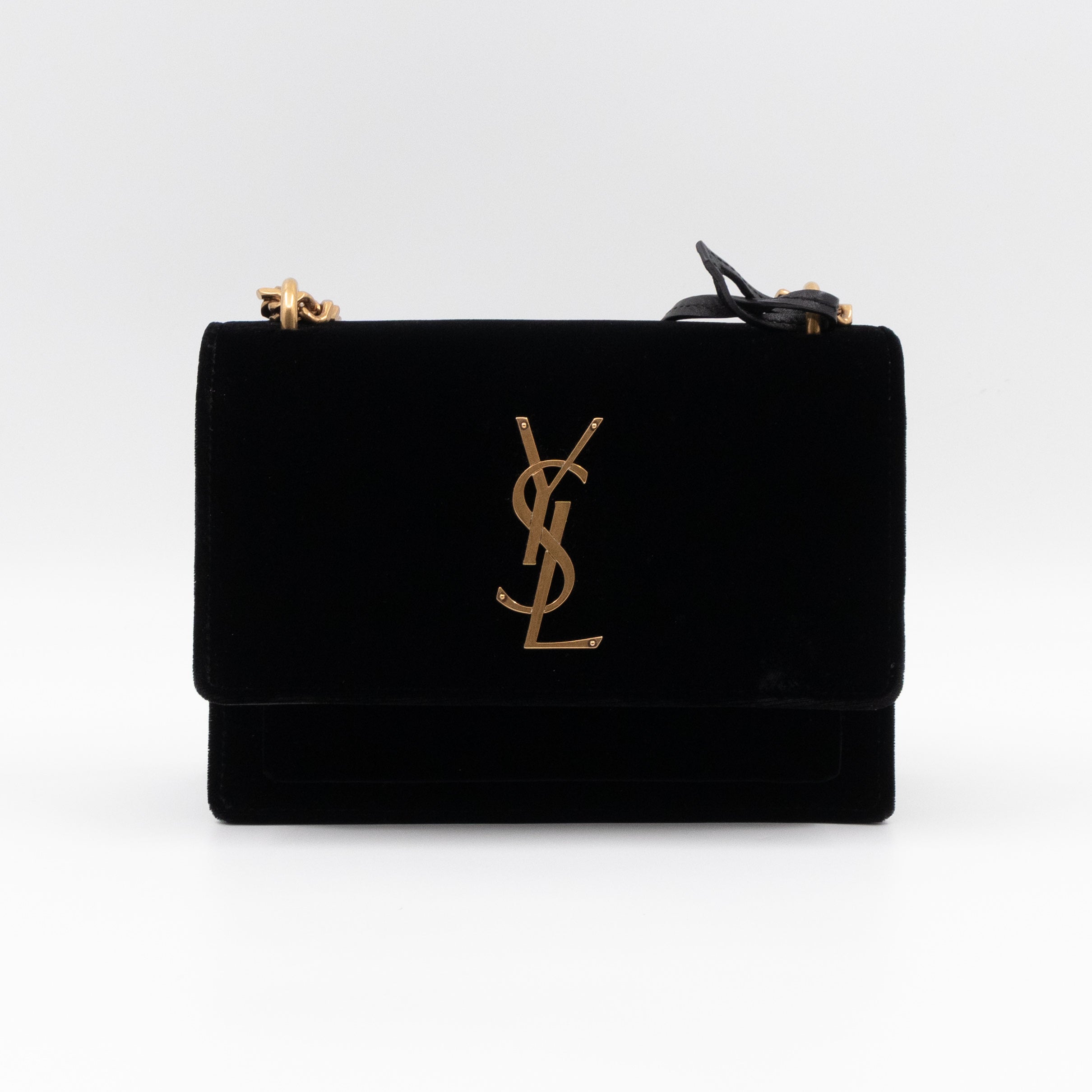 Sunset Mini Black Velvet Gold
