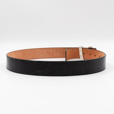 LV Initiales Belt 40 mm 85 cm Noir Electric Epi