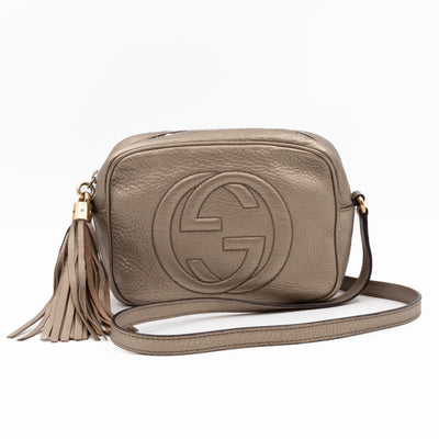 Disco Soho Champagne Metallic Leather